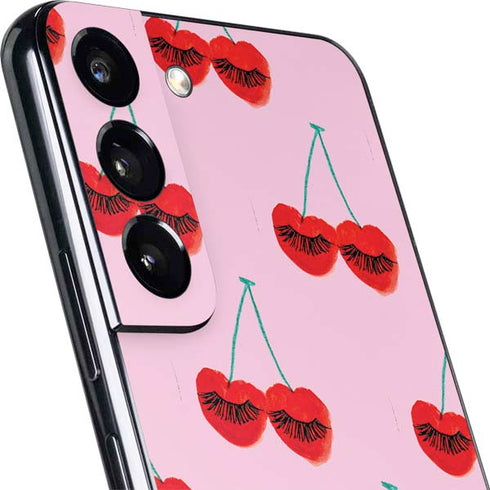 Bouffants and Broken Hearts Cherry Lash Galaxy S22 Plus Skin